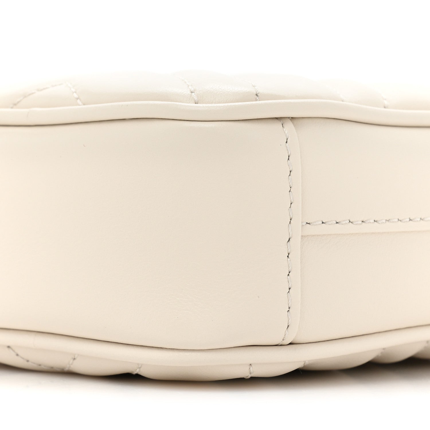 Gucci Calfskin Matelasse GG Marmont Mini Bag Coin Purse Mystic White Perfect Pink 10 of 12