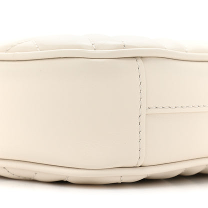 Gucci Calfskin Matelasse GG Marmont Mini Bag Coin Purse Mystic White Perfect Pink 10 of 12