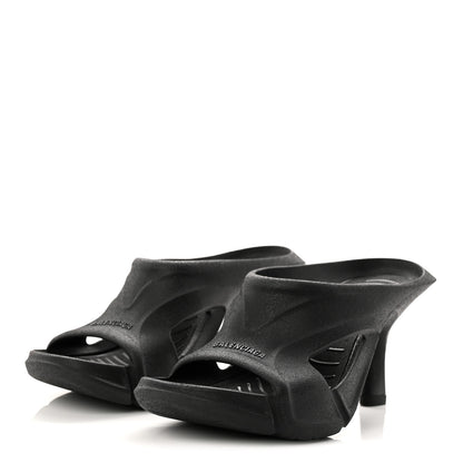 Balenciaga Rubber Womens Mold Slide Sandals 38 Black 4 of 7