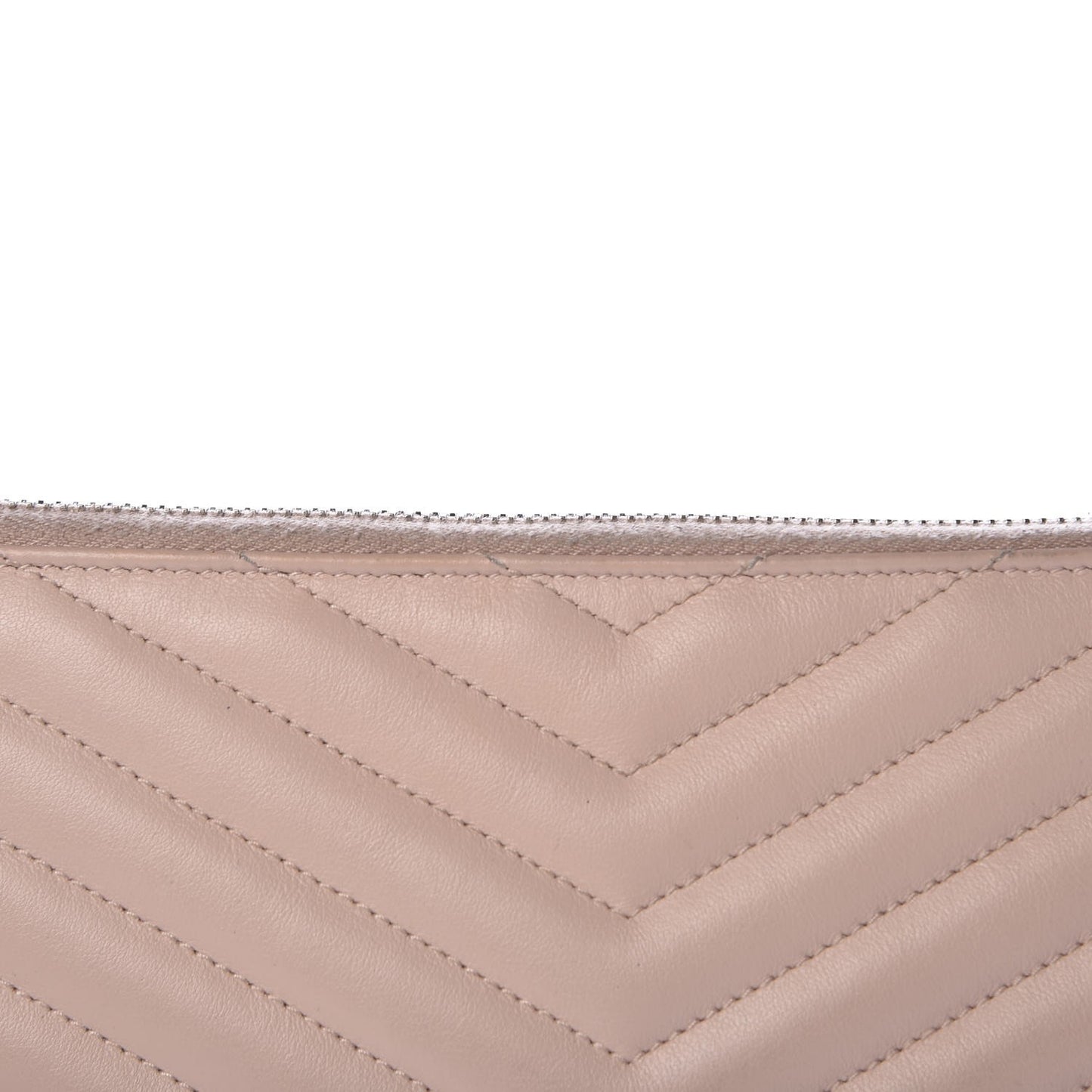 Calfskin Matelasse Chevron Monogram A5 Wristlet Rose Poudre