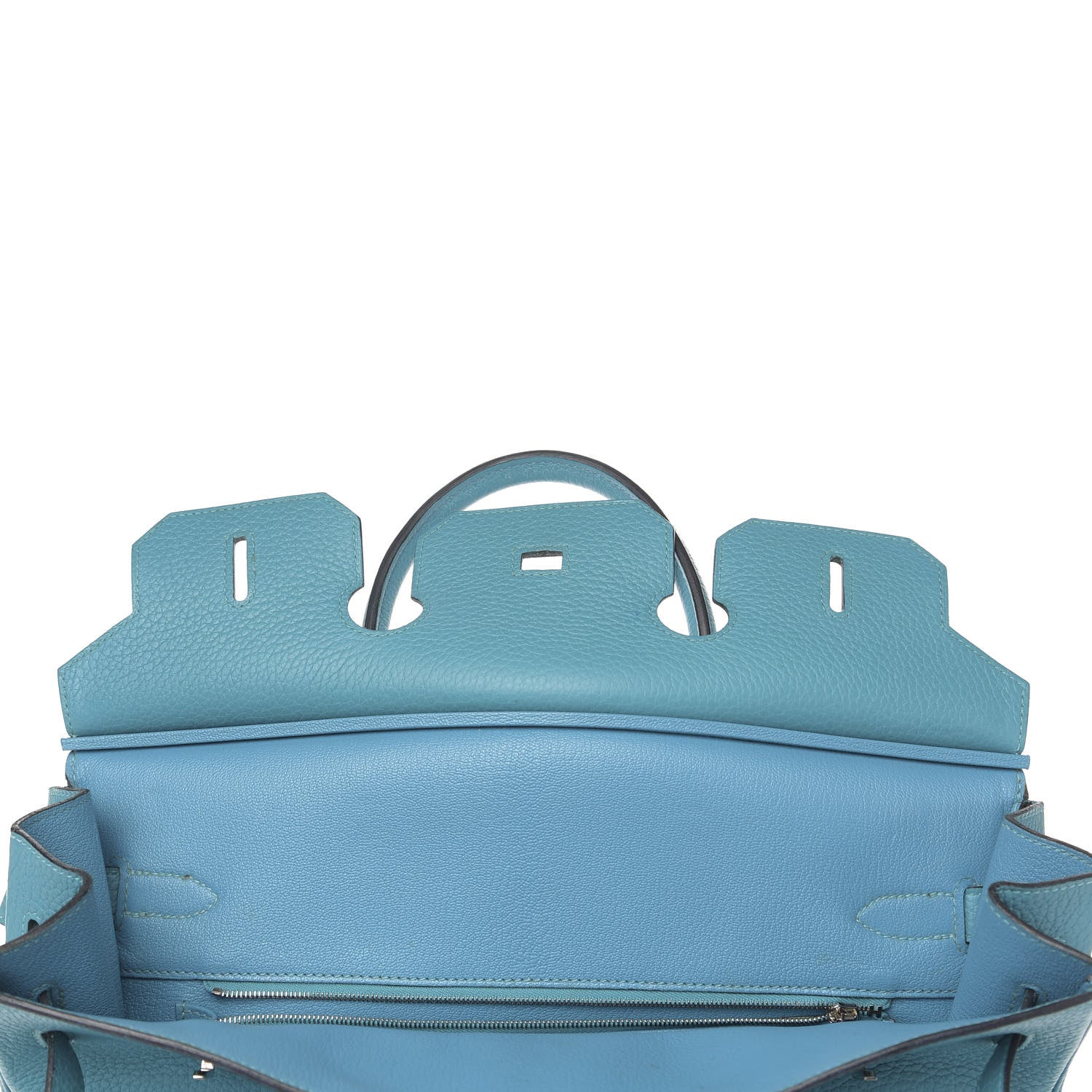 Hermes Taurillon Clemence Birkin 35 Turquoise 24 of 32