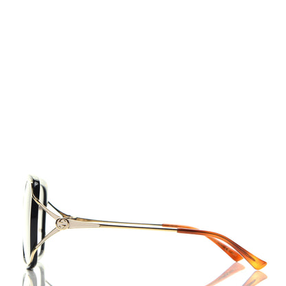 Gucci Acetate Butterfly Sunglasses GG0647S Black White 3 of 8