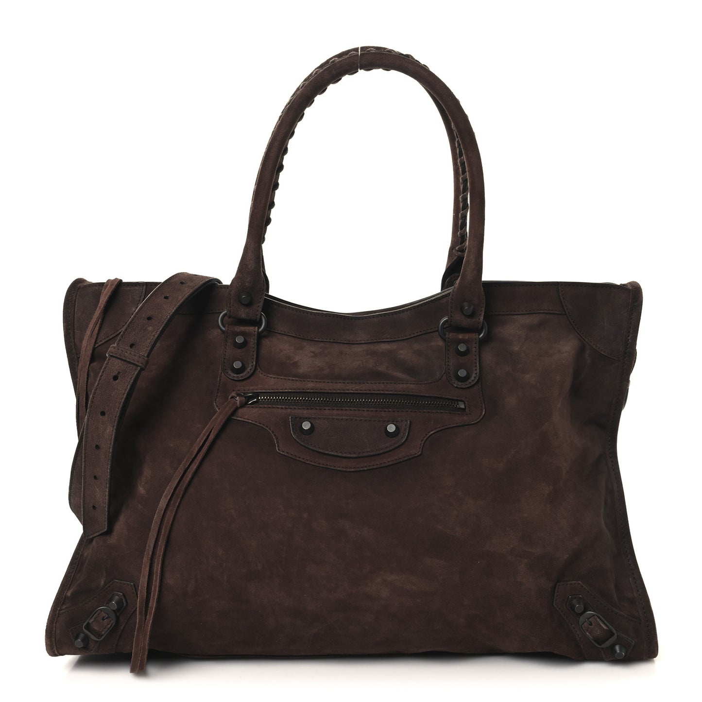 Suede Calfskin Classic Hardware Large Le City Light Espresso