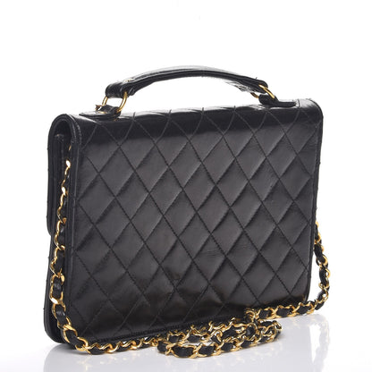 Chanel Lambskin Quilted Runway Flap Bag Black 3 of 15