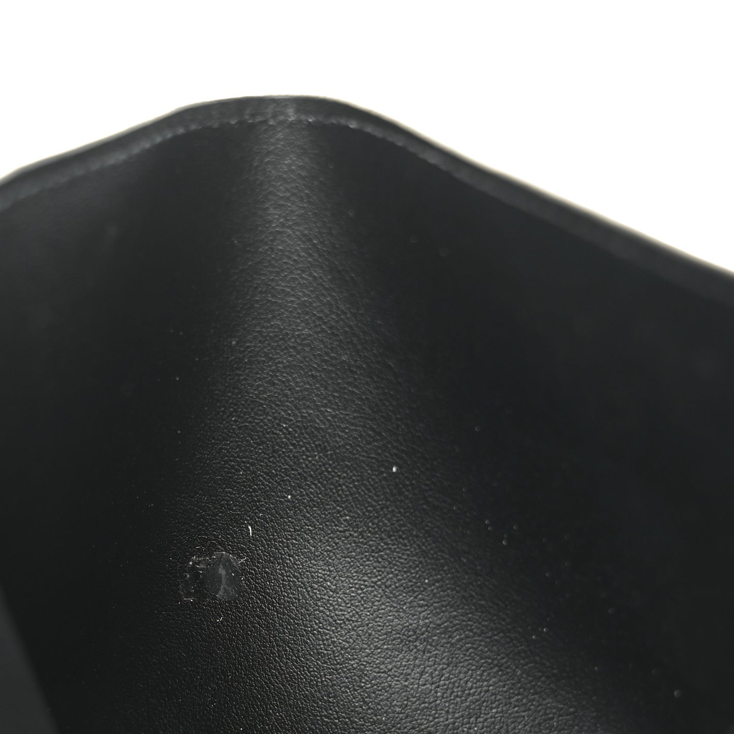 Calfskin Felicie Chain Wallet Card Holder Insert Black