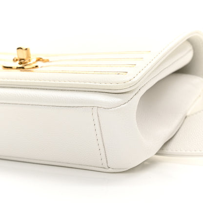 Chanel Grained Calfskin Embroidered Captain Gold Belt Bag White 10 of 14