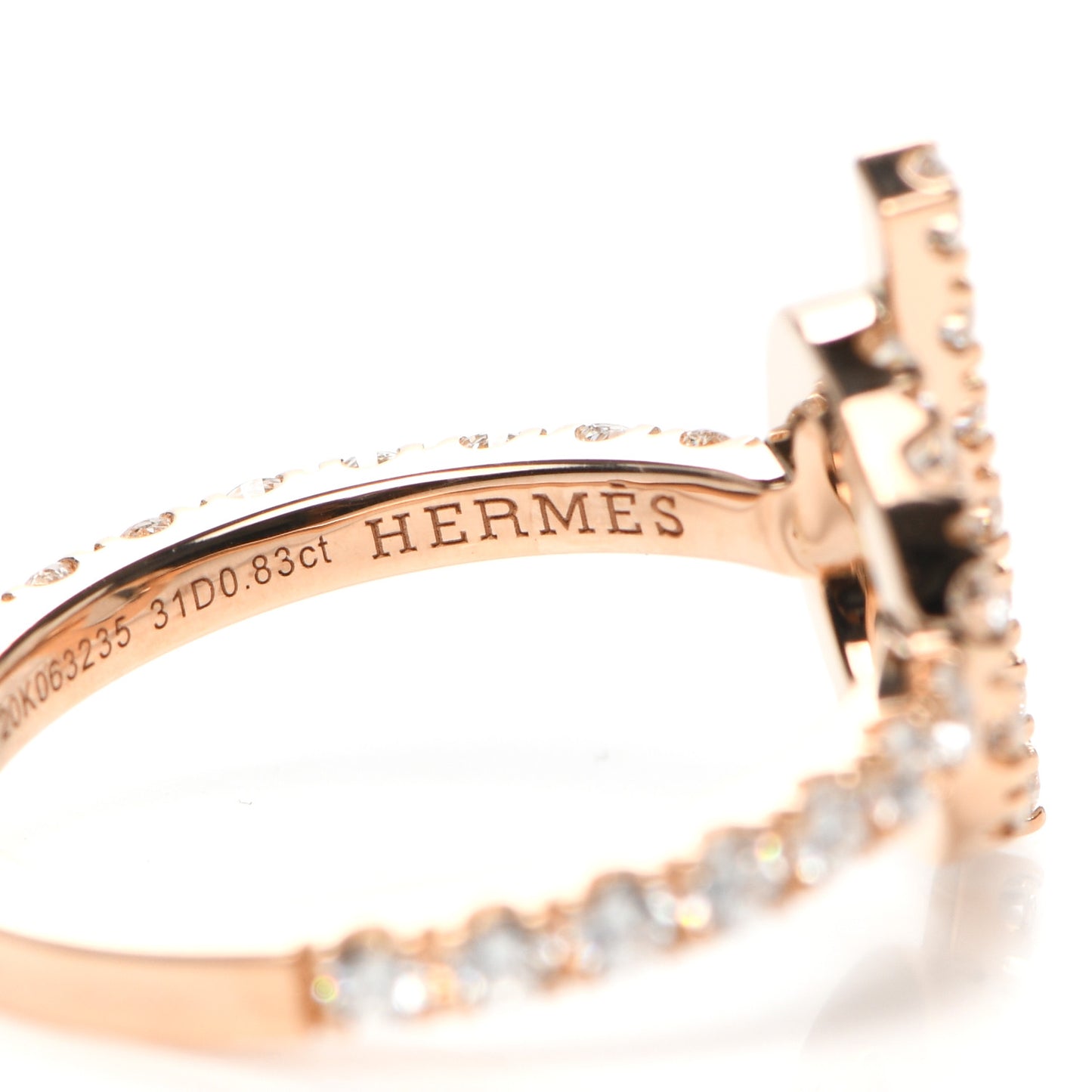 18K Rose Gold Diamond Finesse Ring 51 5.75