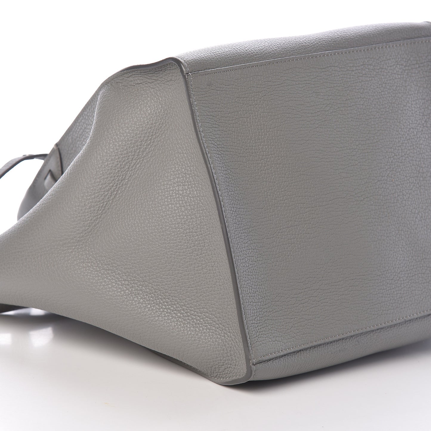 Supple Grained Calfskin Small Big Bag Grey