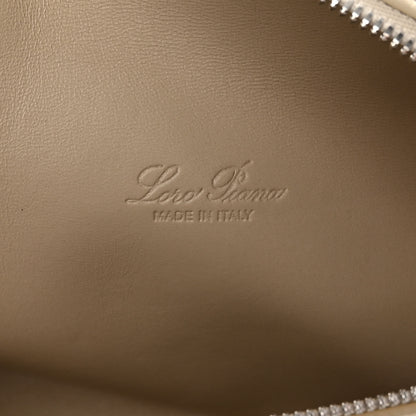 Loro Piana Grained Calfskin L19 Extra Pocket Pouch Whisper White 6 of 9