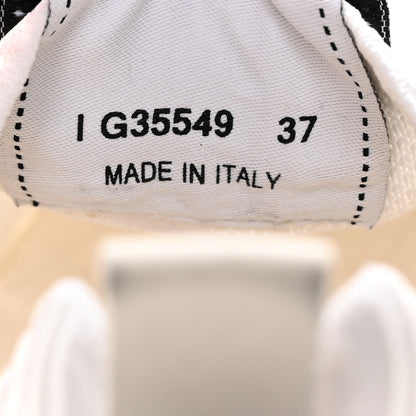 Chanel Mixed Fibers Quilted Womens CC Sneakers 37 White 8 of 12