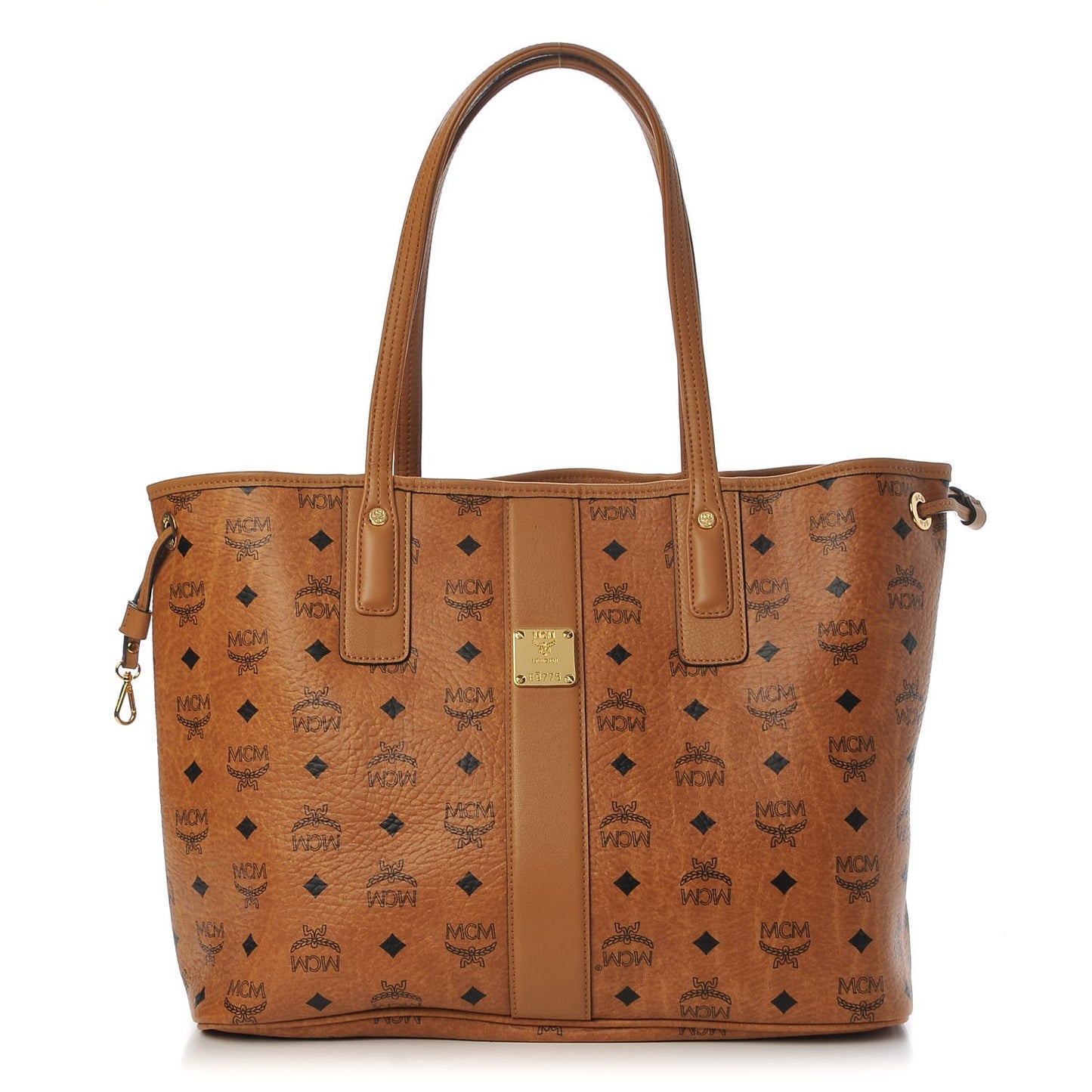 Visetos Medium Liz Reversible Shopper Tote Cognac