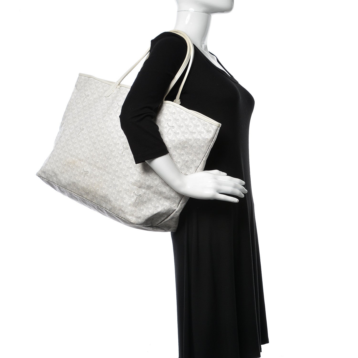 Goyard Goyardine Saint Louis GM White 2 of 13