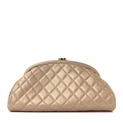 Chanel Metallic Lambskin Quilted Timeless Clutch Gold 1 of 9