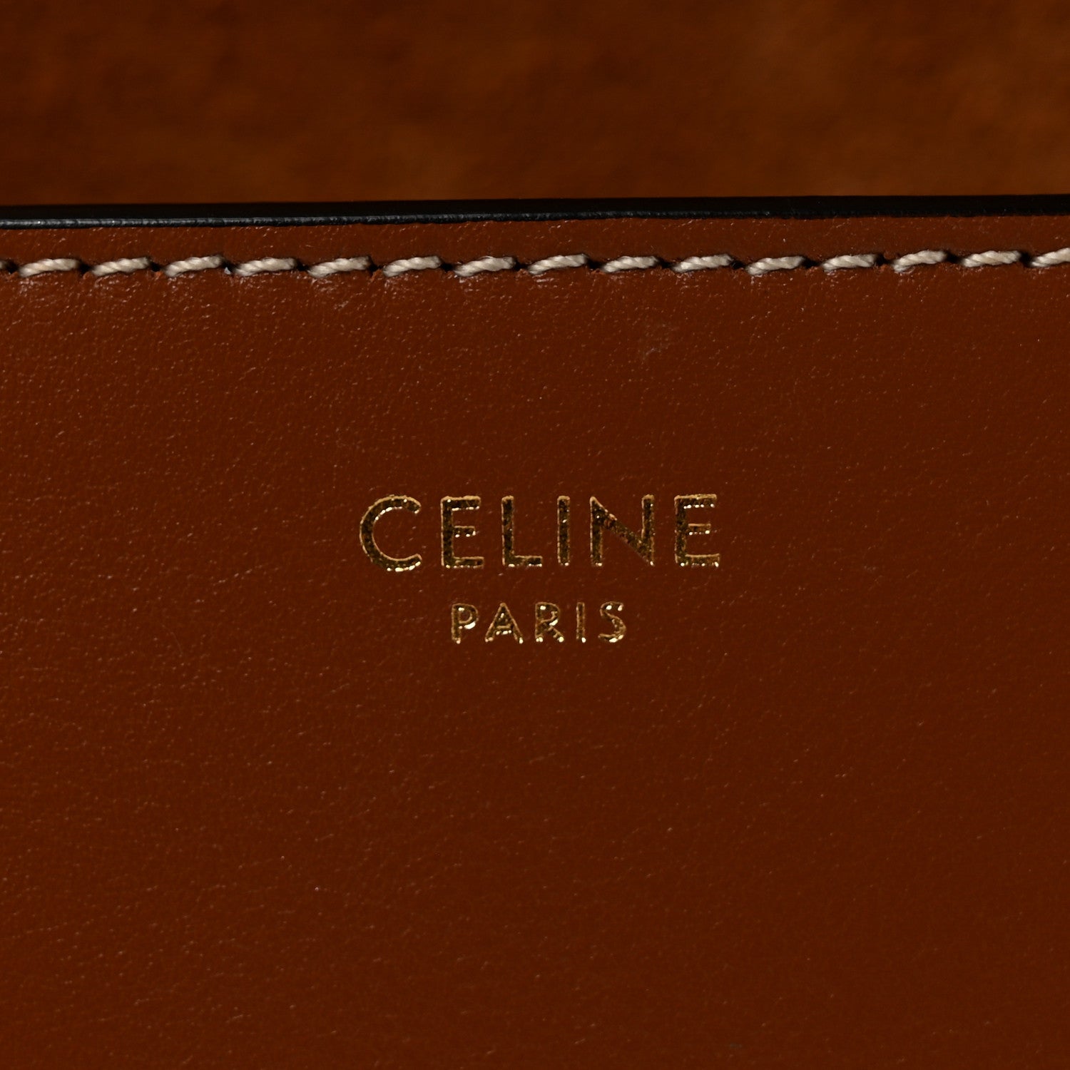 Celine Smooth Calfskin Cuir Triomphe Folco Crossbody Bag Tan 6 of 12