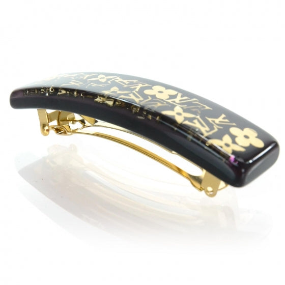 Monogram Inclusion Barrette GM Amarante