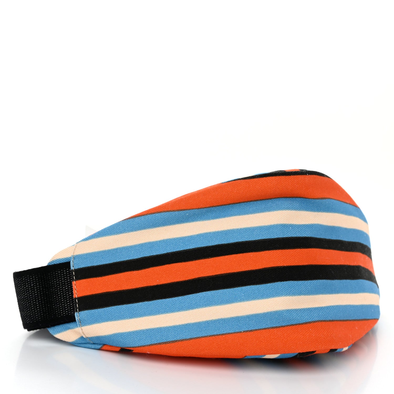 Prada Canvas Baiadera Stripe Wristlet Pouch Arancio 4 of 11