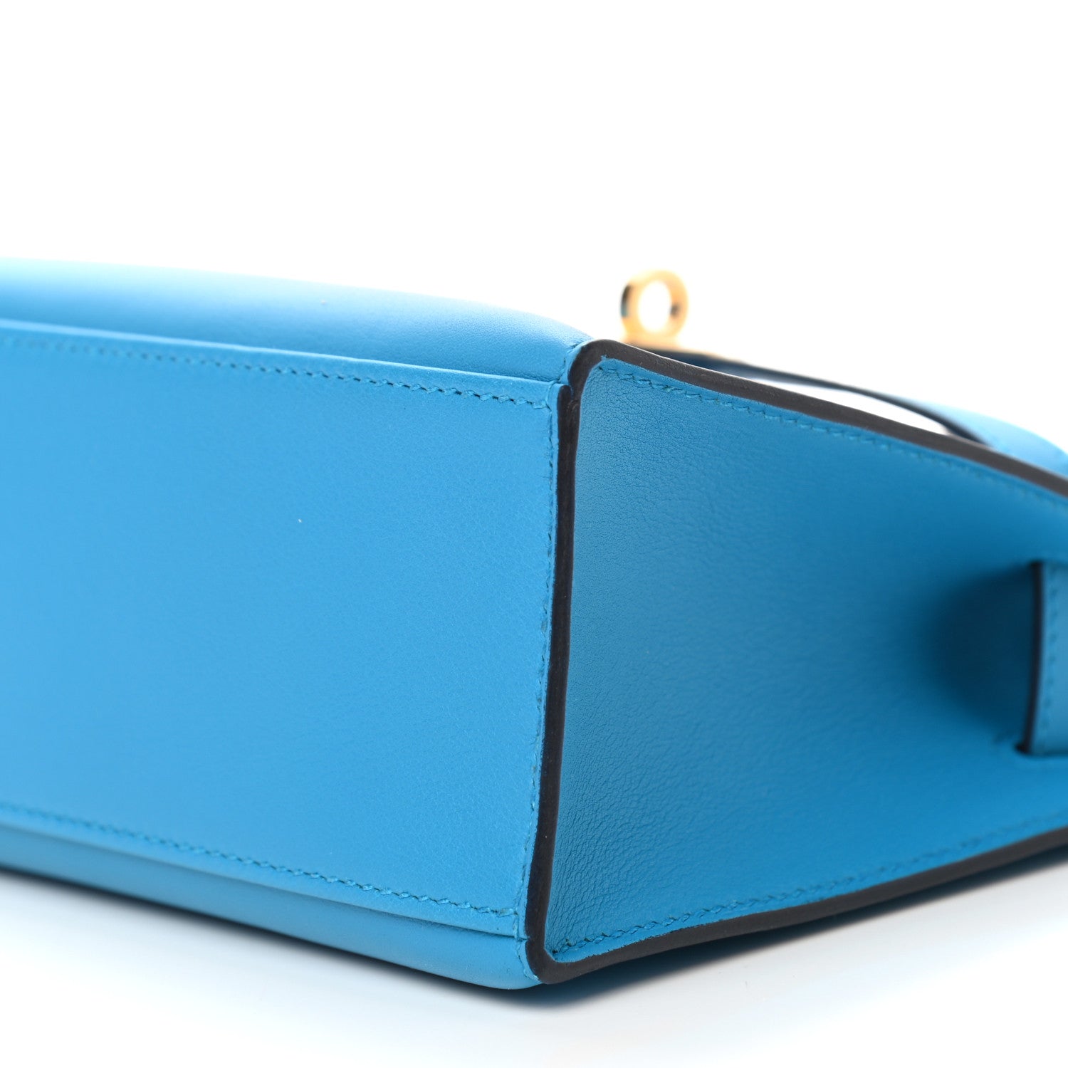 Hermes Swift Kelly Pochette Clutch Bleu Zanzibar 9 of 9
