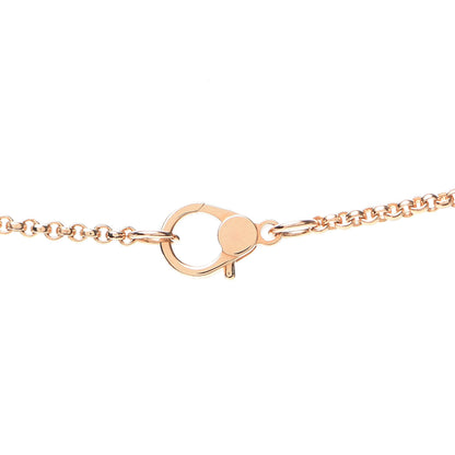 Hermes 18K Rose Gold Diamond TPM Ex-Libris Pendant Necklace 4 of 6