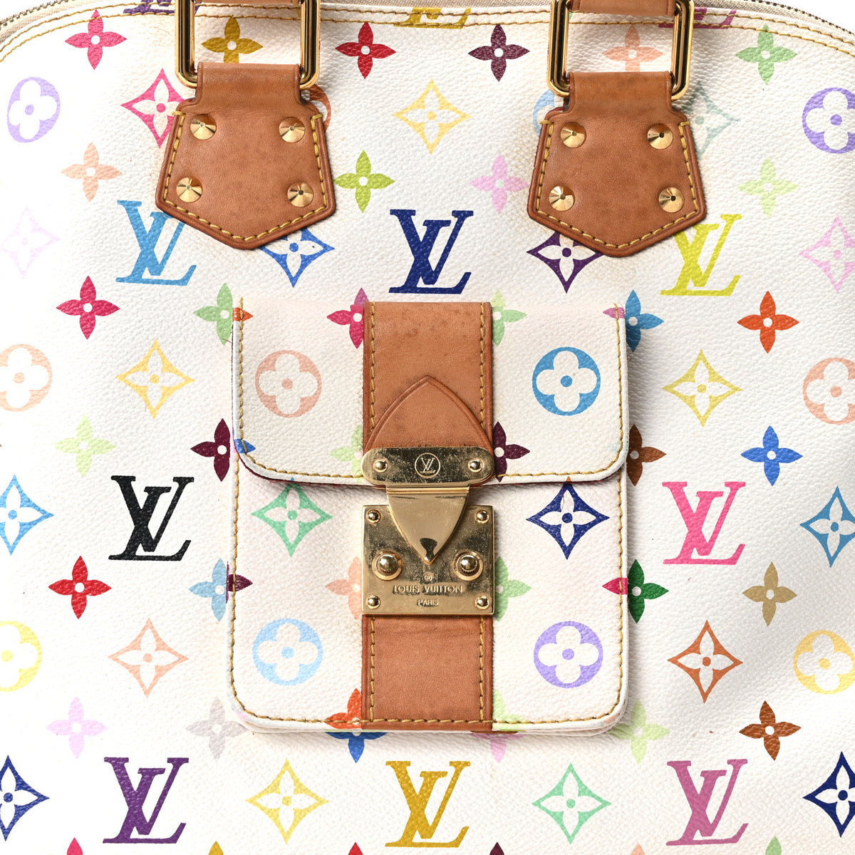Monogram Multicolor Alma GM White