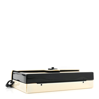 Chanel Acrylic Single Flap Black White 4 of 14