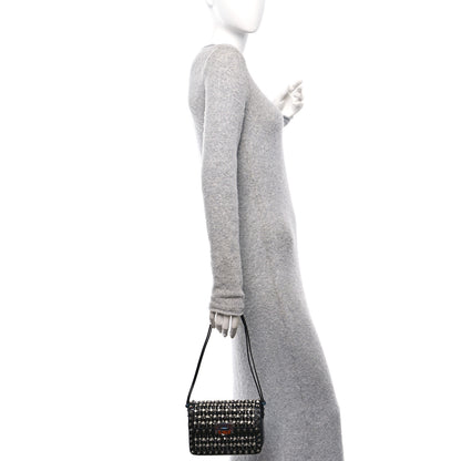 Valentino Garavani Rhinestone Small Rockstud Shoulder Bag Black 2 of 9