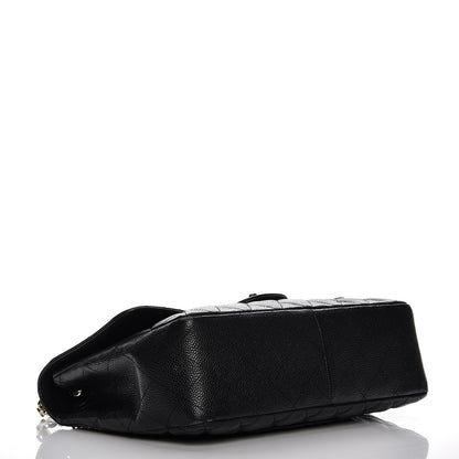 Chanel Caviar Quilted Jumbo Single Flap Black 4 of 14