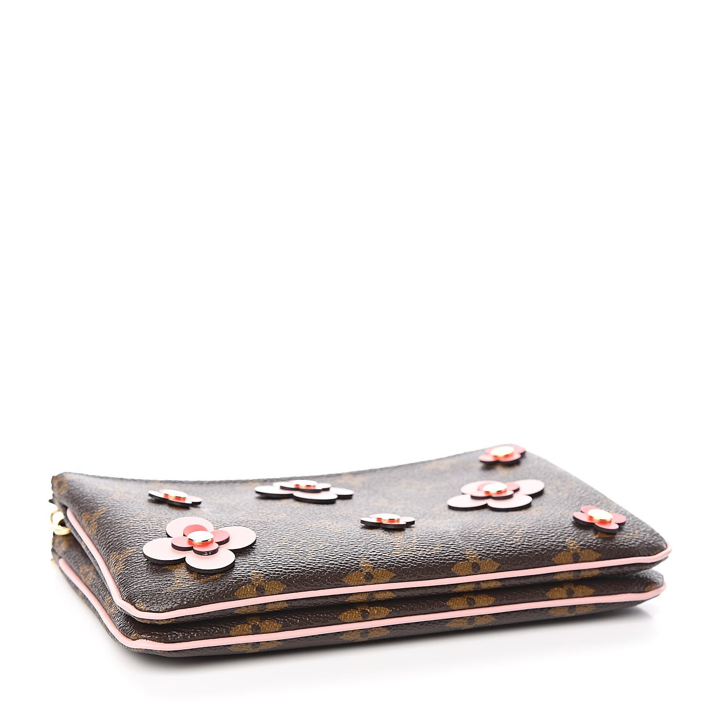 Louis Vuitton Monogram Blooming Flowers Double Zip Pochette 4 of 11