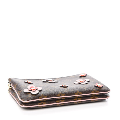 Louis Vuitton Monogram Blooming Flowers Double Zip Pochette 4 of 11