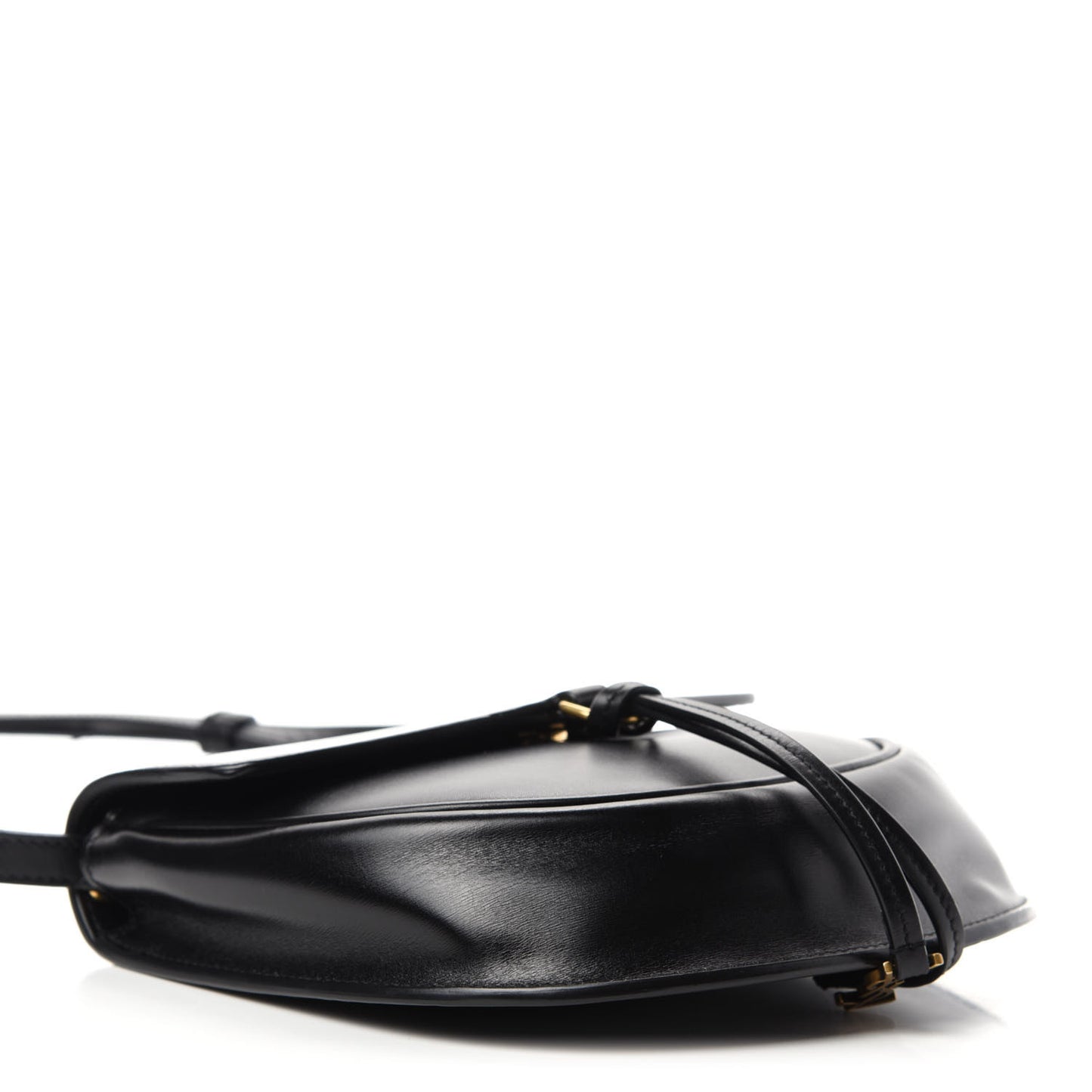 Calfskin Small Datcha Satchel Bag Black