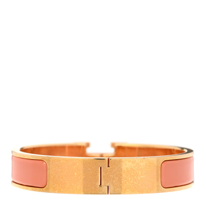 Hermes Enamel Narrow Clic Clac H Bracelet PM Mango 3 of 5
