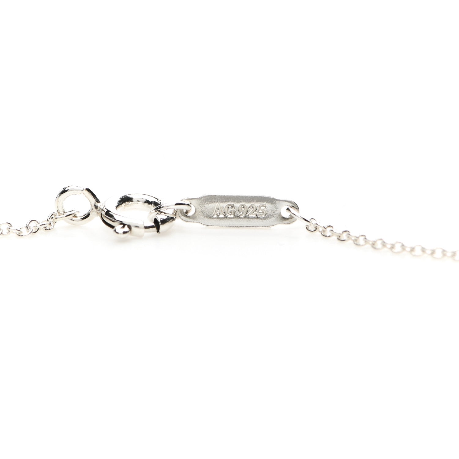 Tiffany Sterling Silver Twist Knot Pendant Necklace 5 of 5