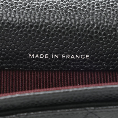 Chanel Caviar Quilted Flap Card Holder Wallet Black 7 of 9
