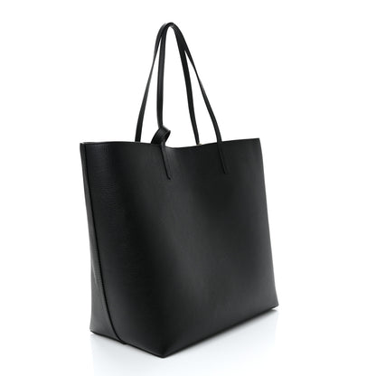 Alexander McQueen Grained Calfskin Skull Open Shopper Tote Black 4 of 11
