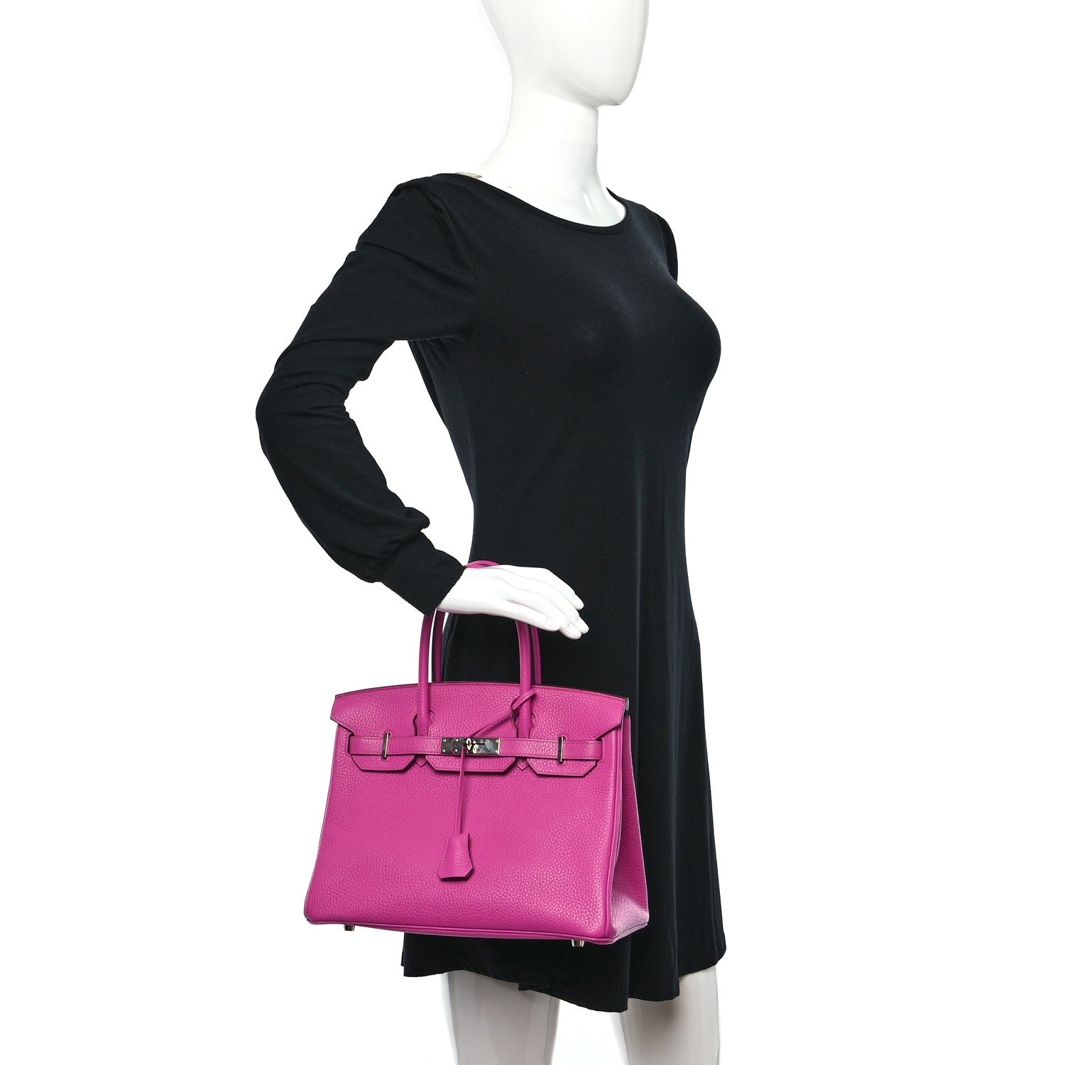 Hermes Taurillon Clemence Birkin 30 Magnolia 3 of 11