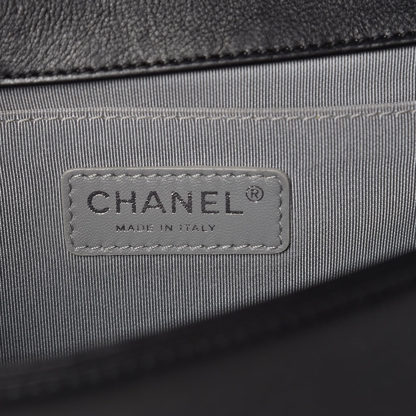 Calfskin Double Stitch Medium Boy Flap Black