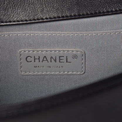 Chanel Calfskin Double Stitch Medium Boy Flap Black 6 of 14