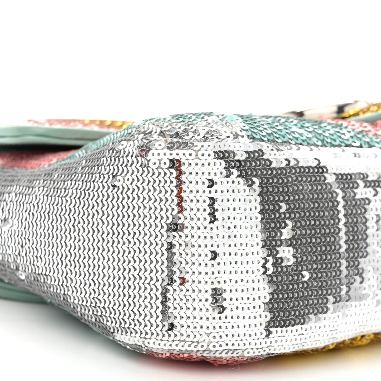 Sequin Satin Calfskin Matelasse Diagonal Small GG Marmont Shoulder Bag Grigio Argento Verde Chiaro Rosa Giallo Light Water Green