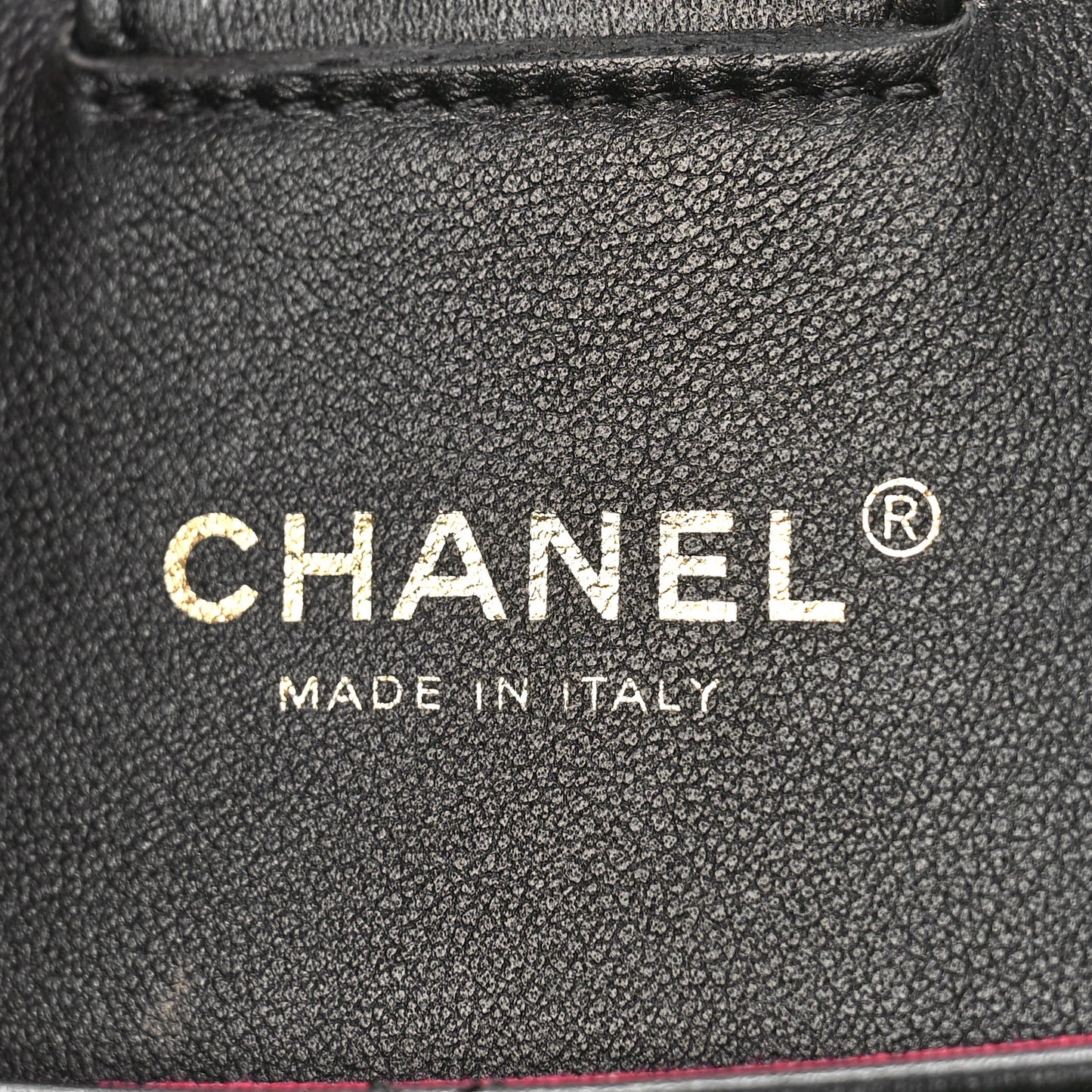 Calfskin Quilted Chain Shopping Tote Black