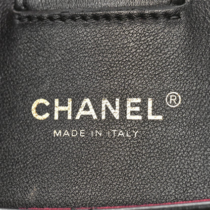 Chanel Calfskin Quilted Chain Shopping Tote Black 7 of 11