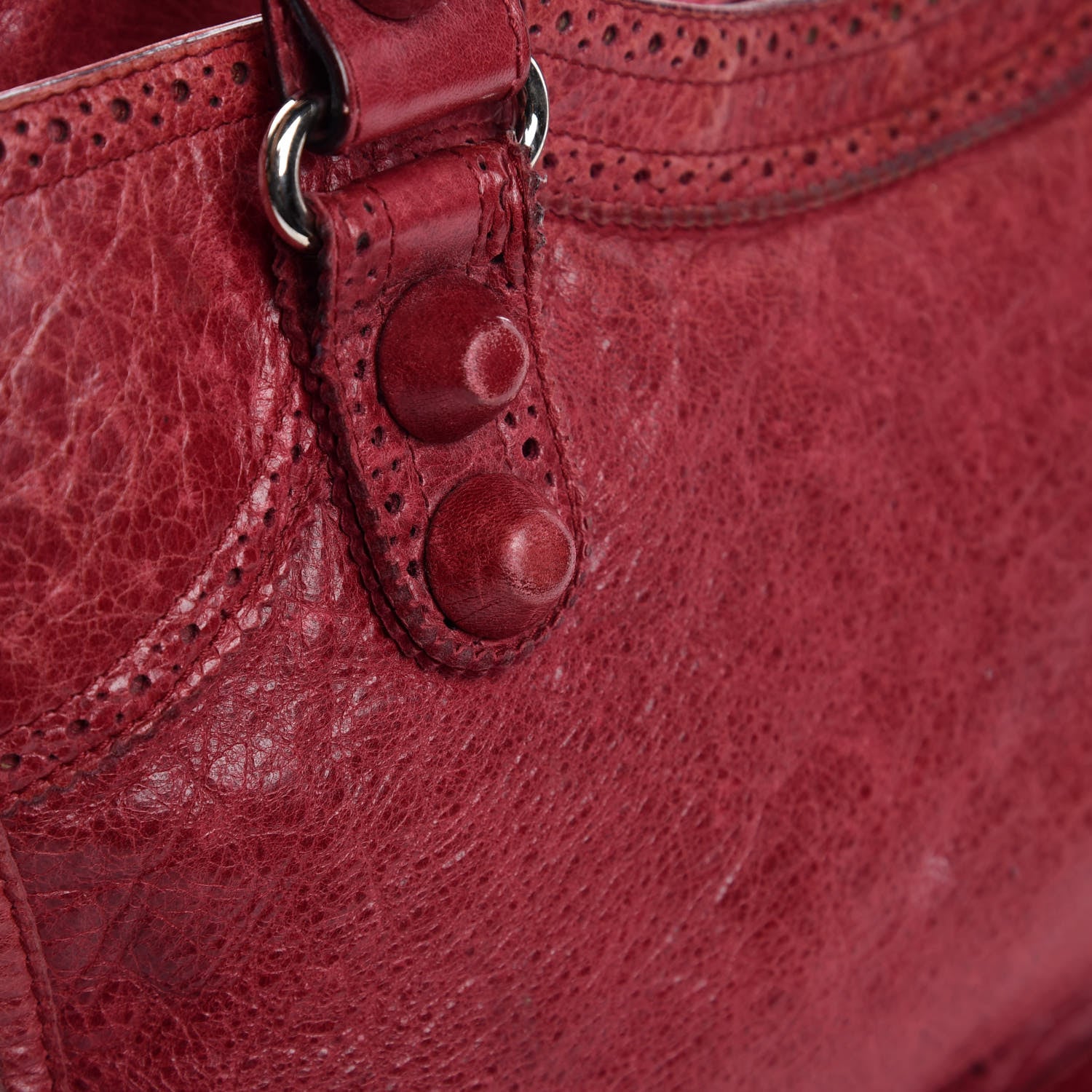 Balenciaga Agneau Giant Brogues Hardware City Pourpre 13 of 22