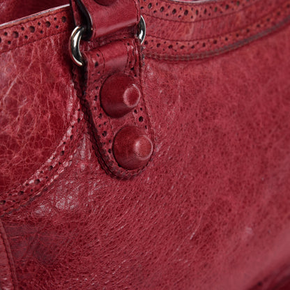 Balenciaga Agneau Giant Brogues Hardware City Pourpre 13 of 22