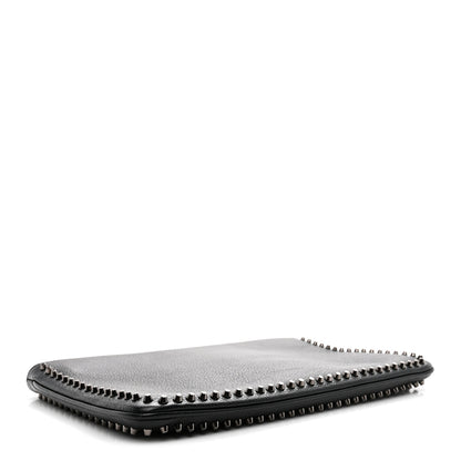 Christian Louboutin Calfskin Studded Loubiposh Clutch Black 3 of 8