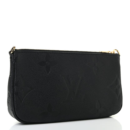 Louis Vuitton Empreinte Monogram Giant Multi Pochette Accessories Large Pochette Black 3 of 7