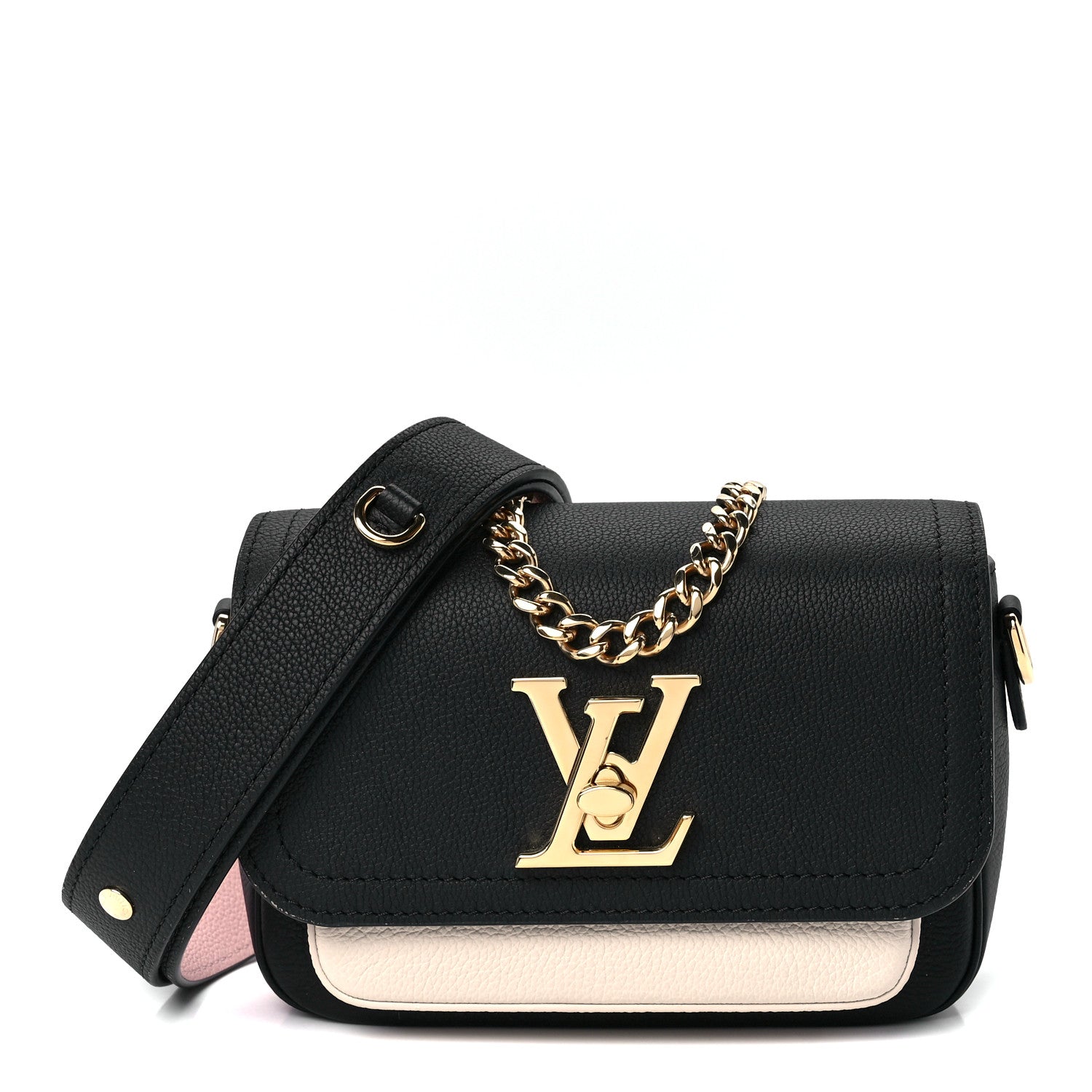 Louis Vuitton Grained Calfskin Lockme Tender Black 1 of 10