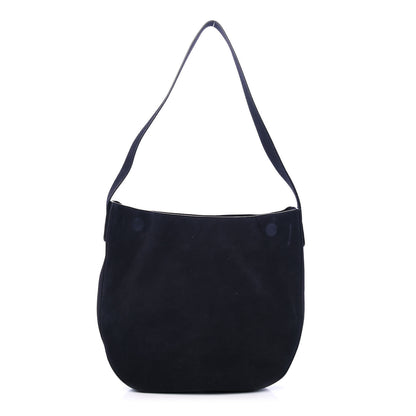 Mansur Gavriel Suede Shoulder Bag Navy 1 of 5