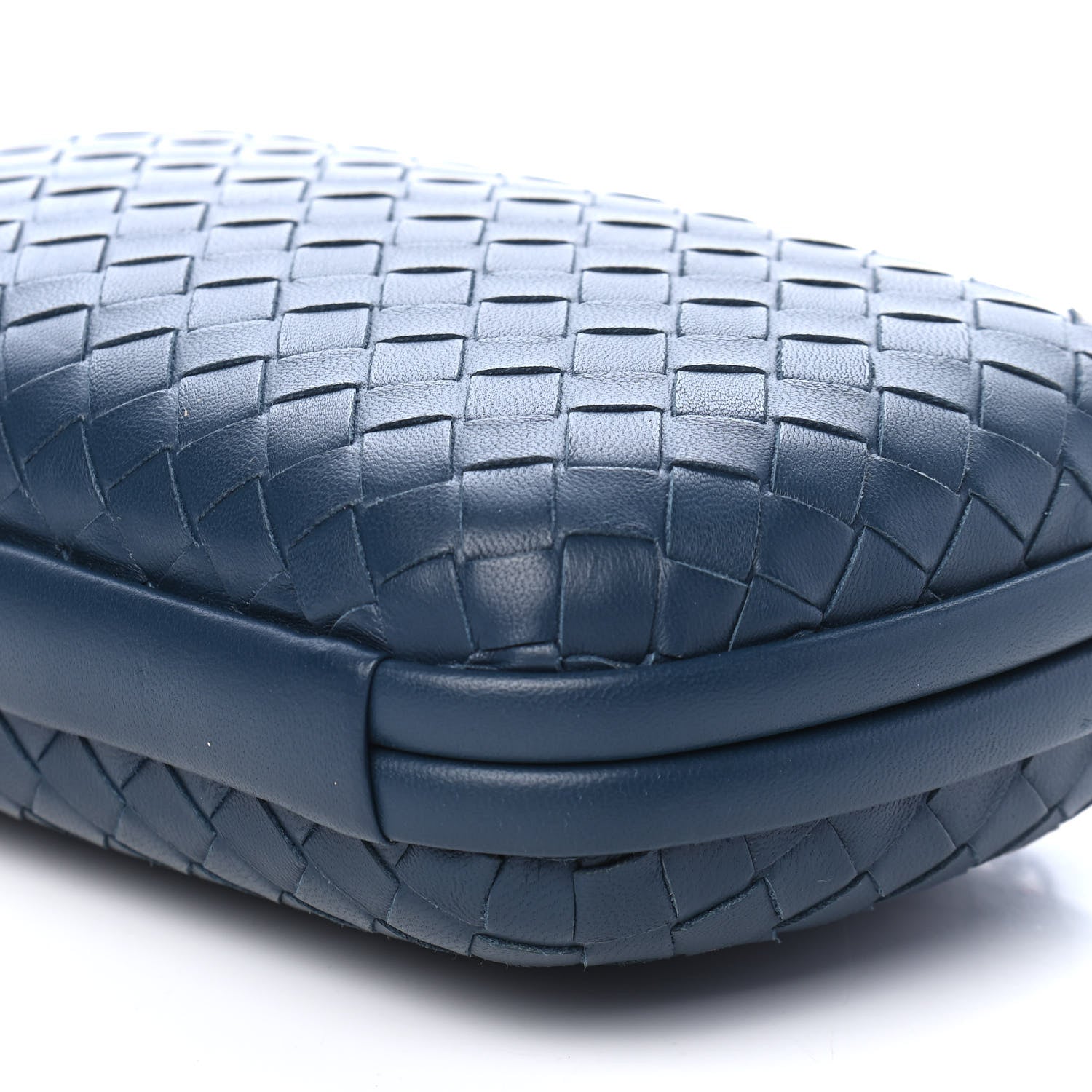 Bottega Veneta Nappa Intrecciato Chain Knot Clutch Denim 7 of 8