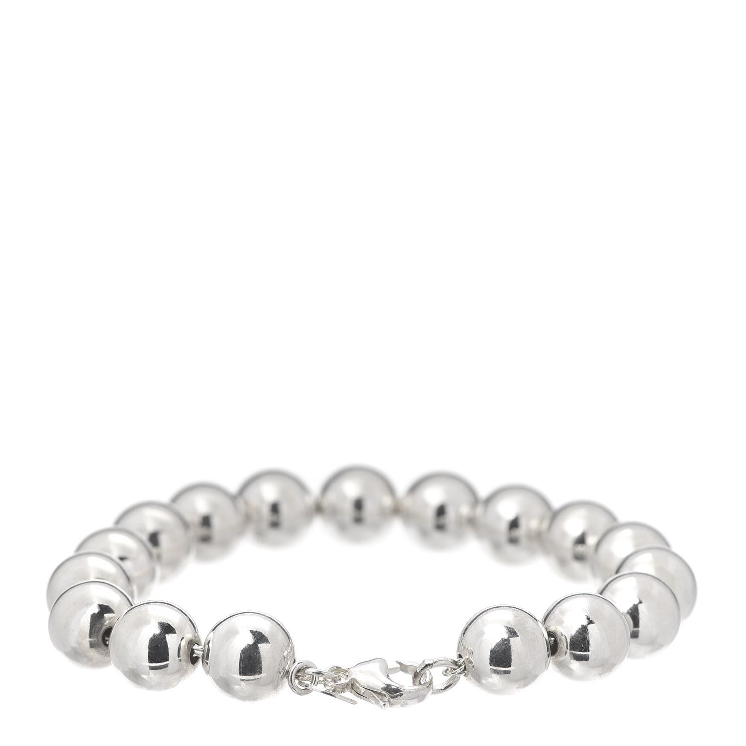 Tiffany Sterling Silver 10mm HardWear Ball Bracelet 3 of 5