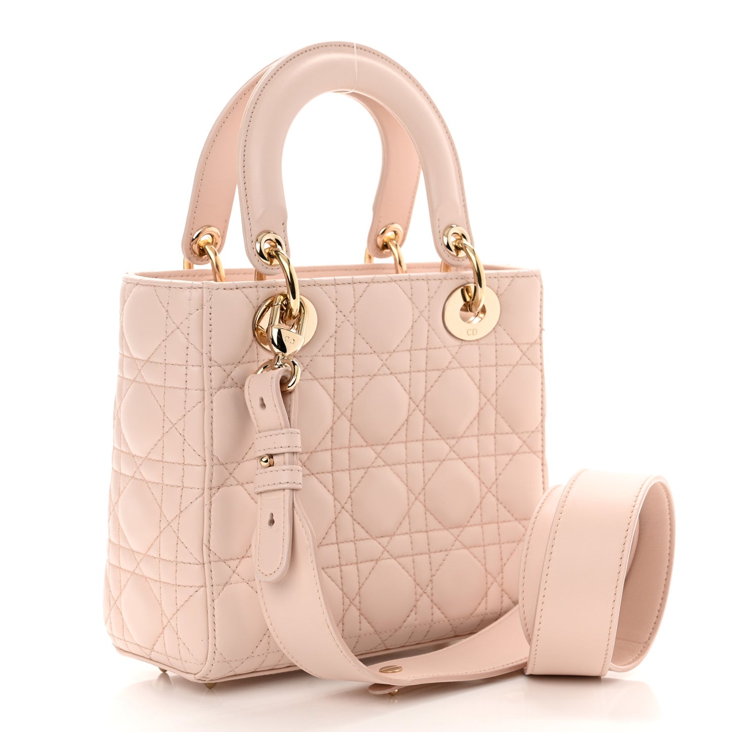 Lambskin Cannage Small My ABCDior Lady Dior Blush