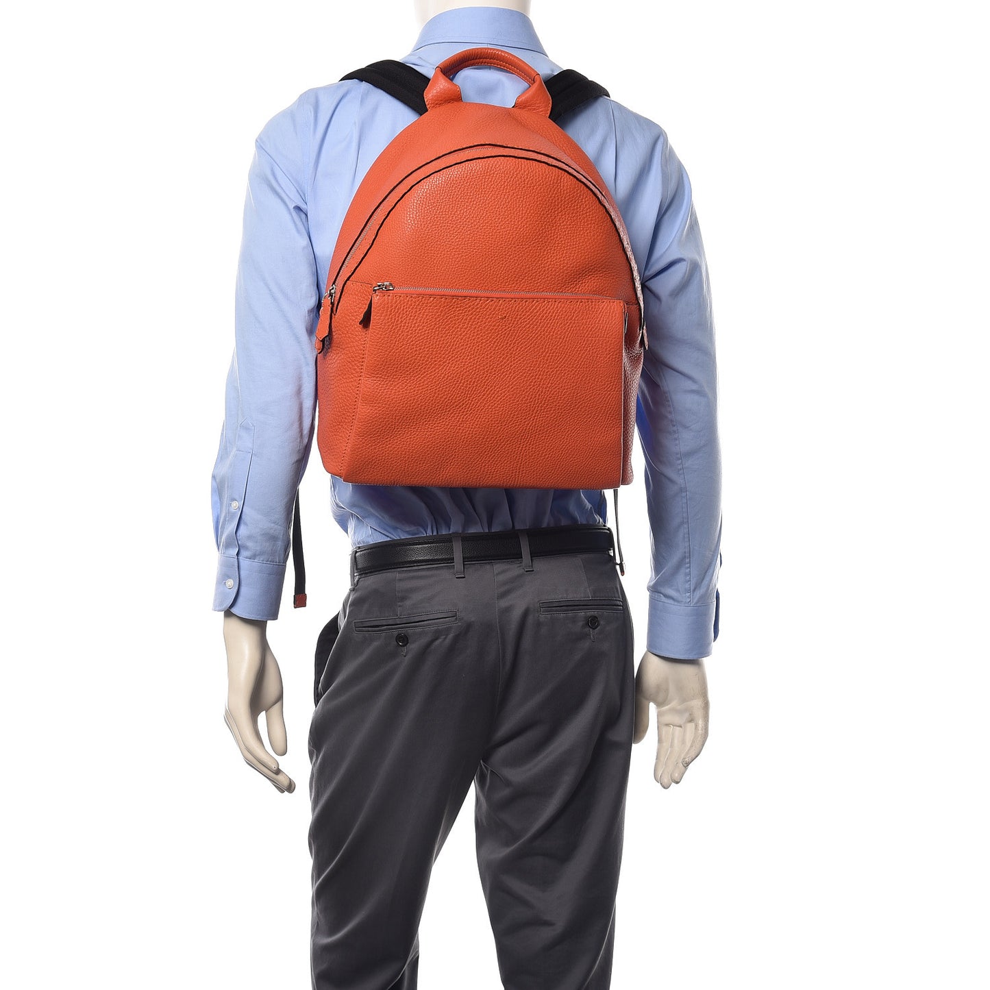 Cuoio Romano Selleria Backpack Orange