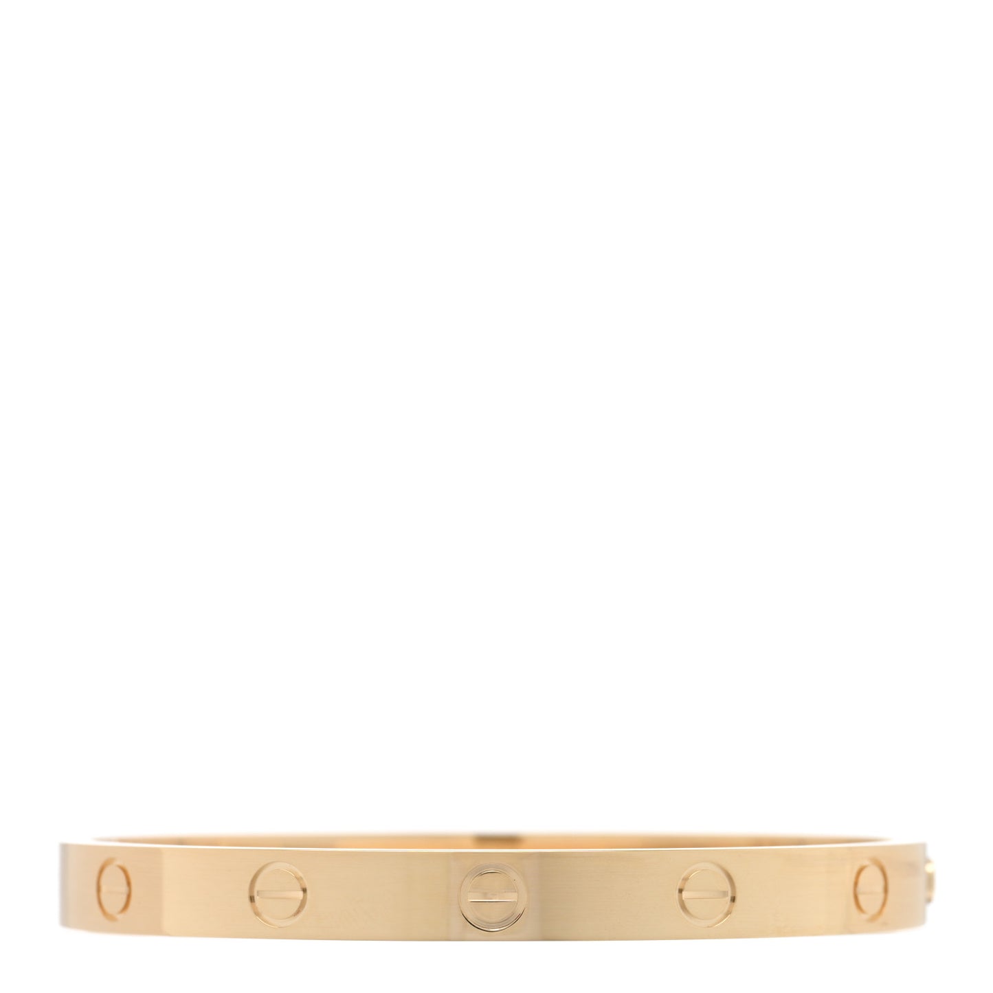 18K Yellow Gold LOVE Single Screw Bracelet 17
